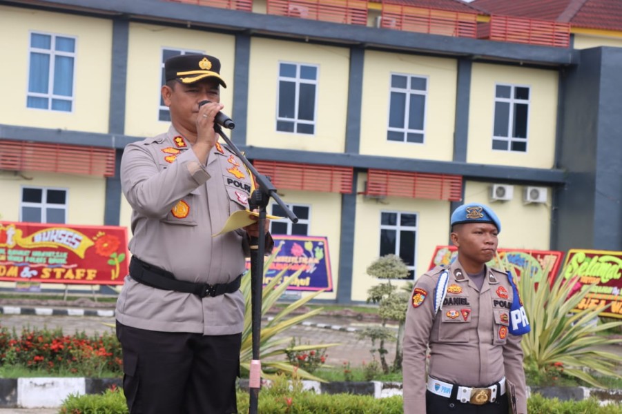 Kapolres Rohul Ingatkan Personil Untuk Netral Pada Pemilu 2024