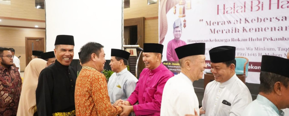 Halal Bi Halal HKR di Pekanbaru, H Indra Gunawan Minta Seluruh Masyarakat Rohul Tingkatkan Persatuan dan Kebersamaan