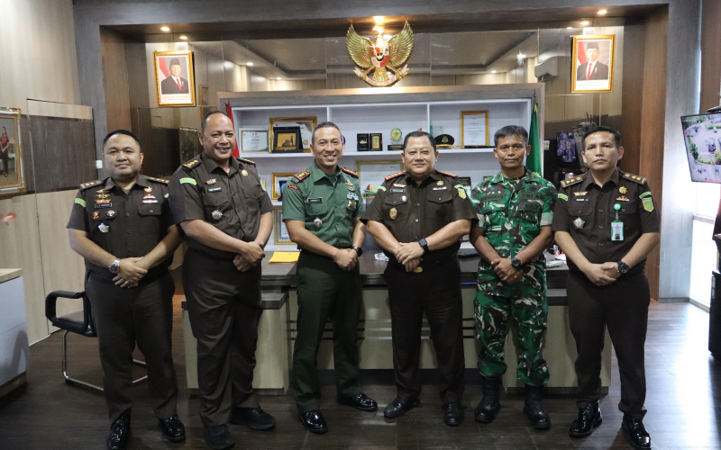 Dandim 0320 Laksanakan Kunjungan Silaturahmi ke Kejaksaan Negeri Dumai di Awal Masa Jabatannya