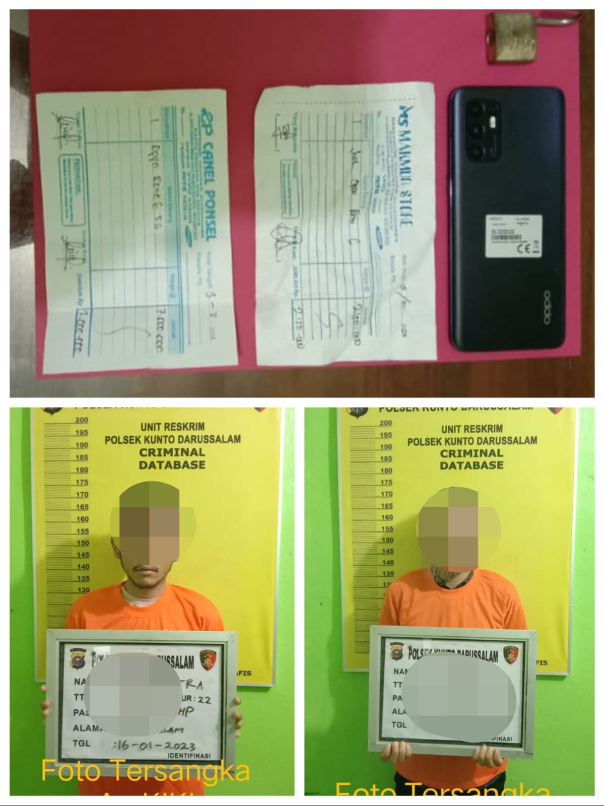 Gawat,.....Berpoya - Poya Minum Miras Hasil Mencuri, Dua Pelaku Ditangkap Personil Polsek Kuntodarussalam