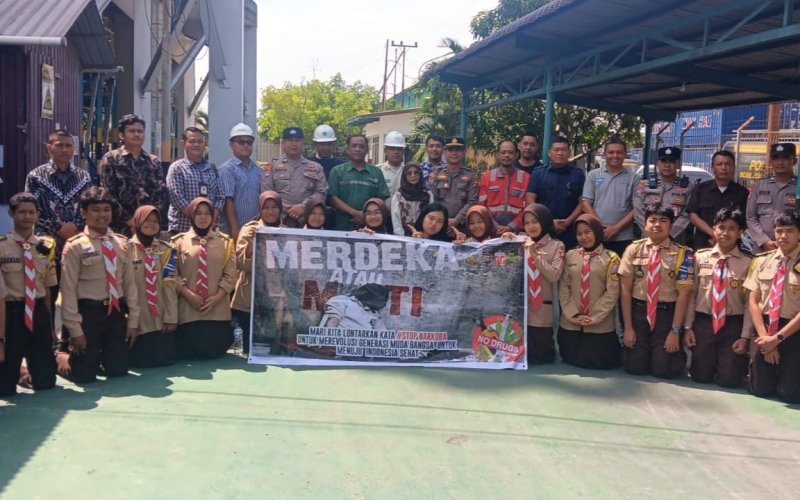 Pelindo Dumai Ikut Edukasi Pencegahan Narkoba bagi Pekerja dan Pelajar