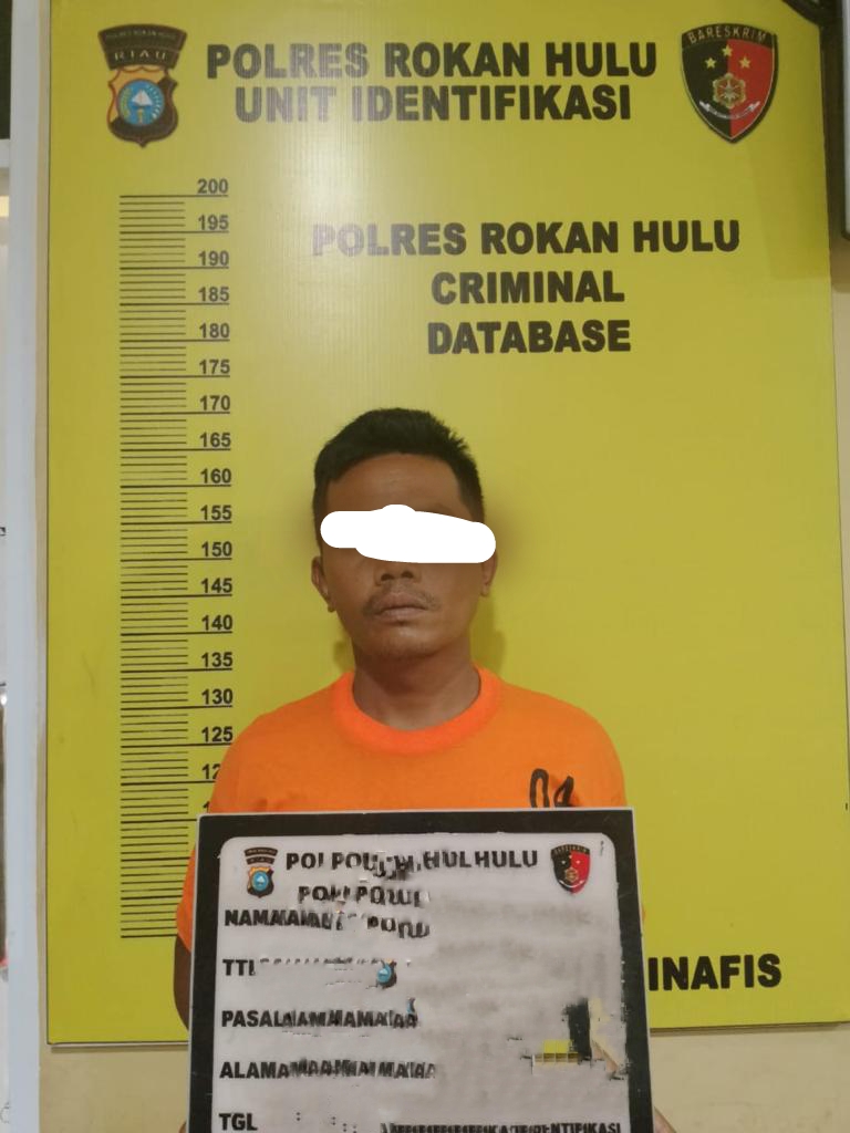 Pria Ini, Tak Berkutik Pada Tim Resmob Polres Rohul, Ternyata Begini Kasusnya