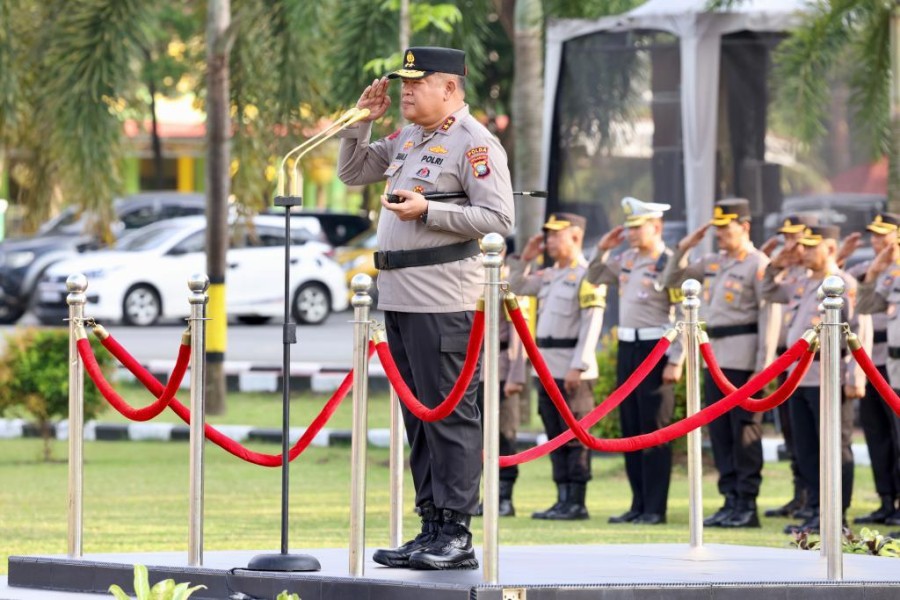 Polda Kepri Gelar Upacara Hari Olahraga Nasional Ke-40 Tahun 2023