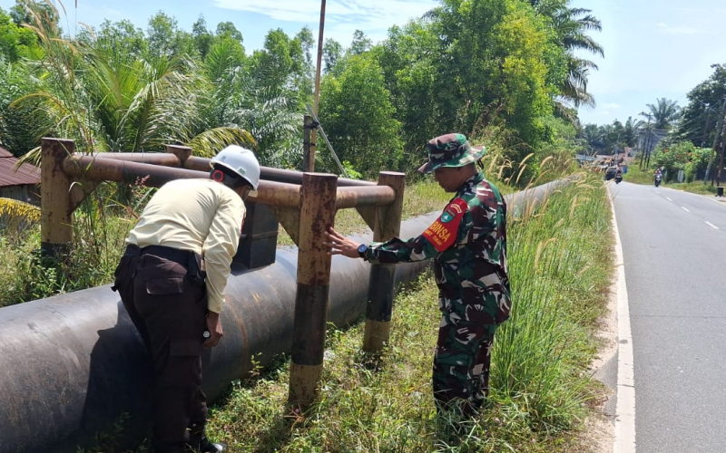 Tim Patroli SKK Migas dan Kodim 0320/Dumai Amankan Jalur Pipa Pertamina