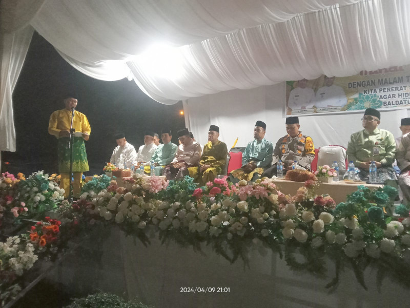Pawai Takbiran 1 Syawal 1445 H Dilepas Wabub Rohul H Indra Gunawan Di Depan Masjid Agung Islamic Center