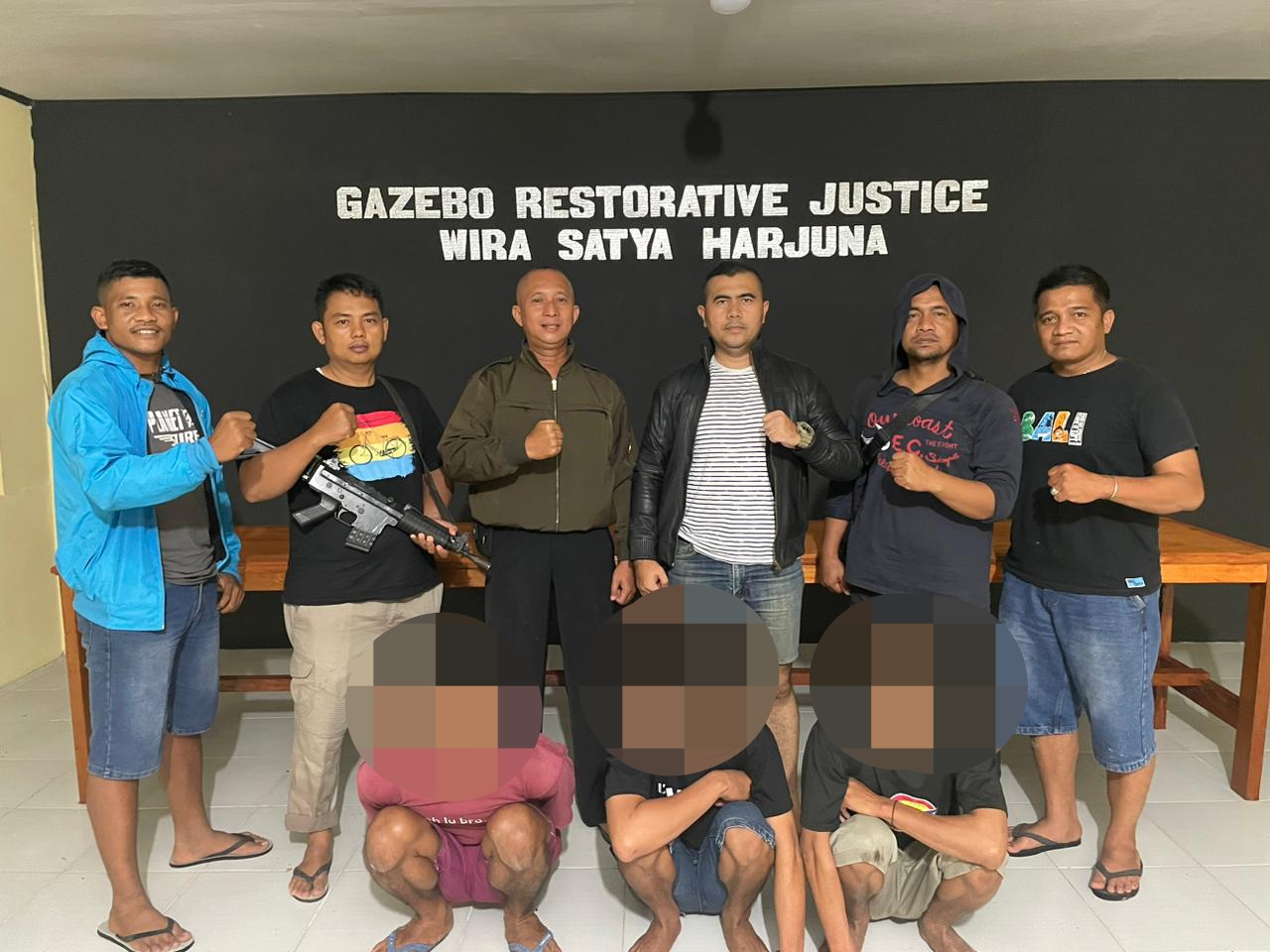 Tiga Pria Diringkus Personil Polsek Kepenuhan Kasus Narkotika Jenis Sabu Dengan Barang Bukti 54,03 Gram