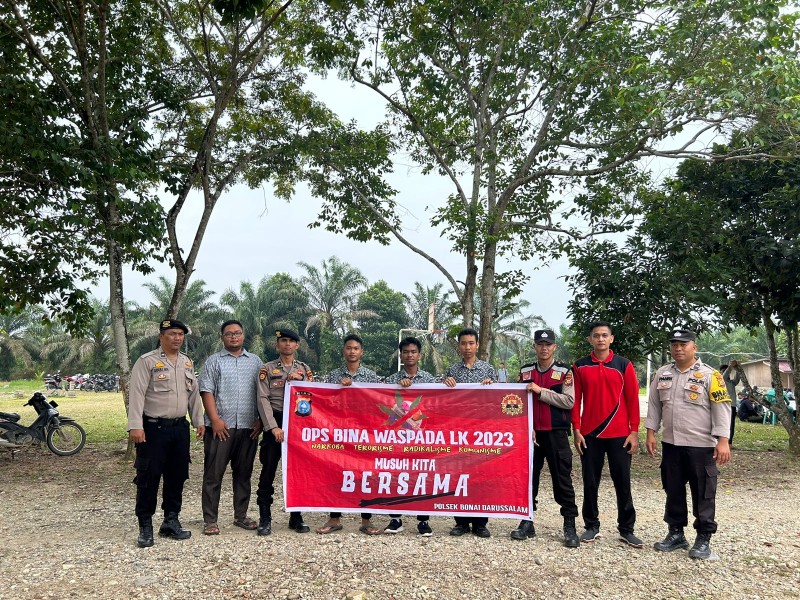 Bhabinkamtibmas Polsek Bonai Darussalam Binluh OBWLK- 2023 Cegah Radikalisme