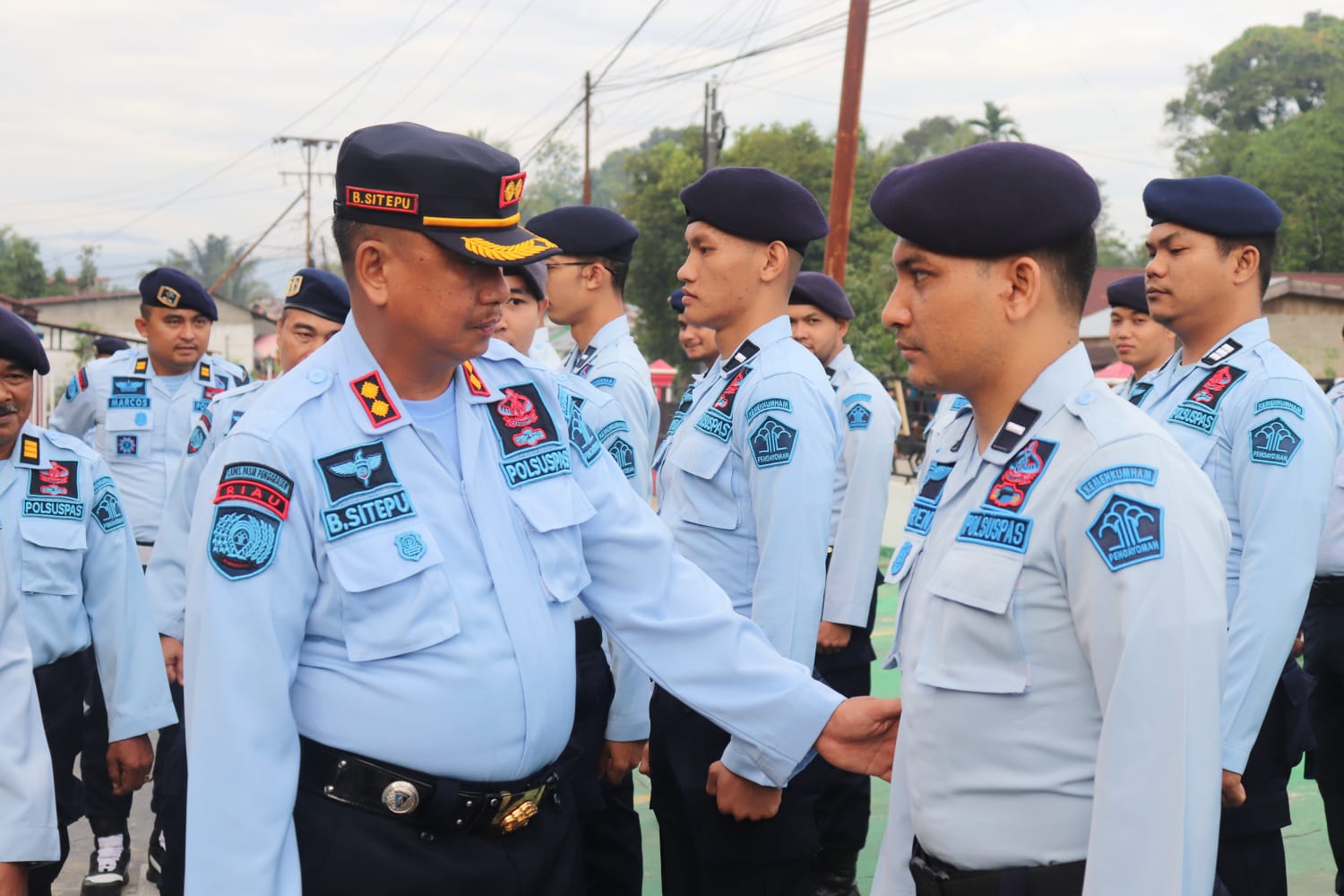 SIAGA JELANG NATARU, KALAPAS PIMPIN APEL KESIAP SIAGAAN JAJARAN LAPAS PASIR PENGARAIAN