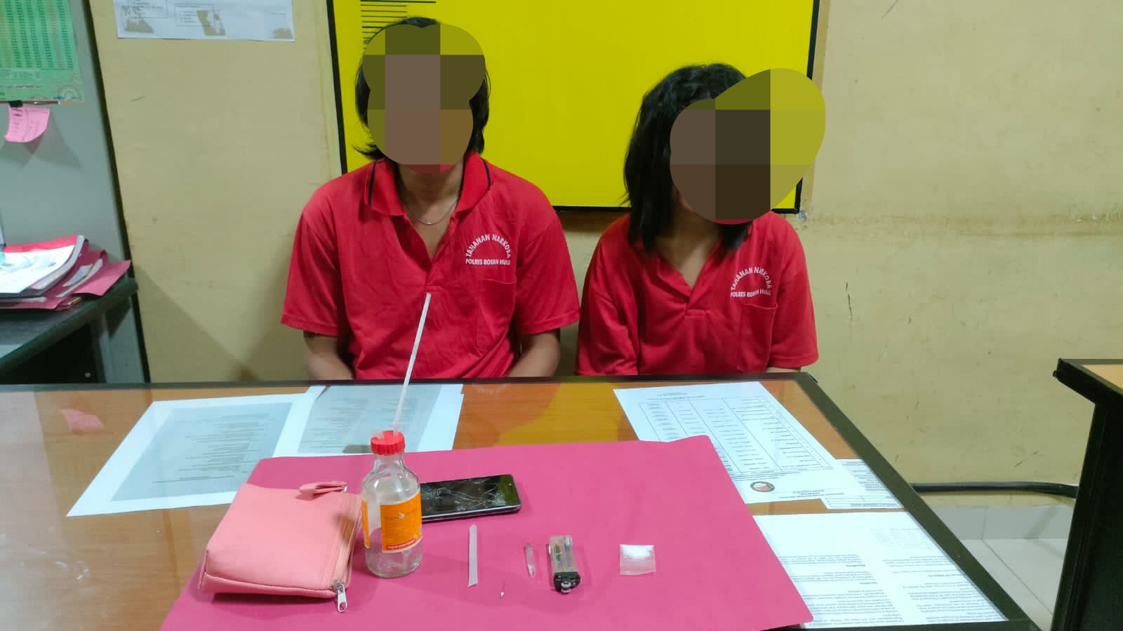Seorang Pria Bersama Seorang Wanita Diringkus Personil Satreskoba Polres Rohul Terlibat Narkotika