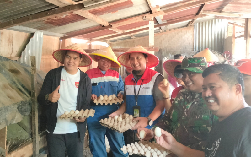 Pertagas Dorong Kemandirian Ekonomi Lewat Panen Raya dan Usaha Entok Petelur