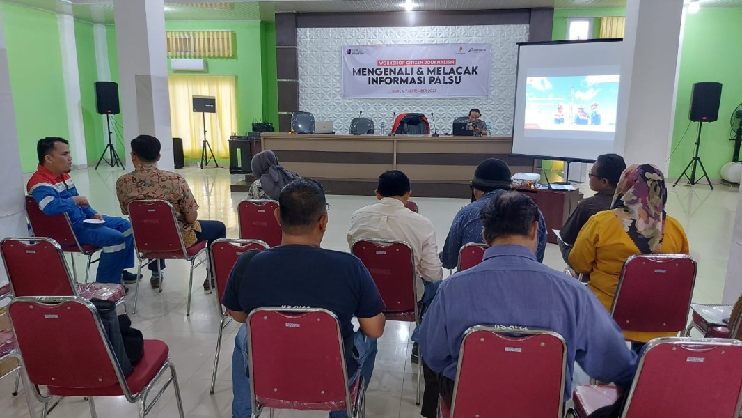 AJI Pekanbaru Gelar Workshop Mengenali dan Melacak Hoaks di Wilayah Operasional PHR