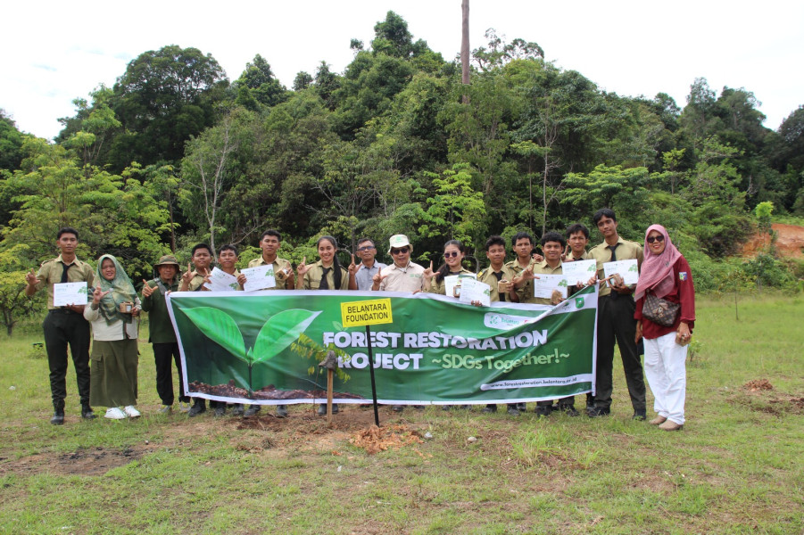 Peringati Hari Menanam Pohon Indonesia, Belantara Foundation Ajak Siswa Sekolah Tanam Pohon