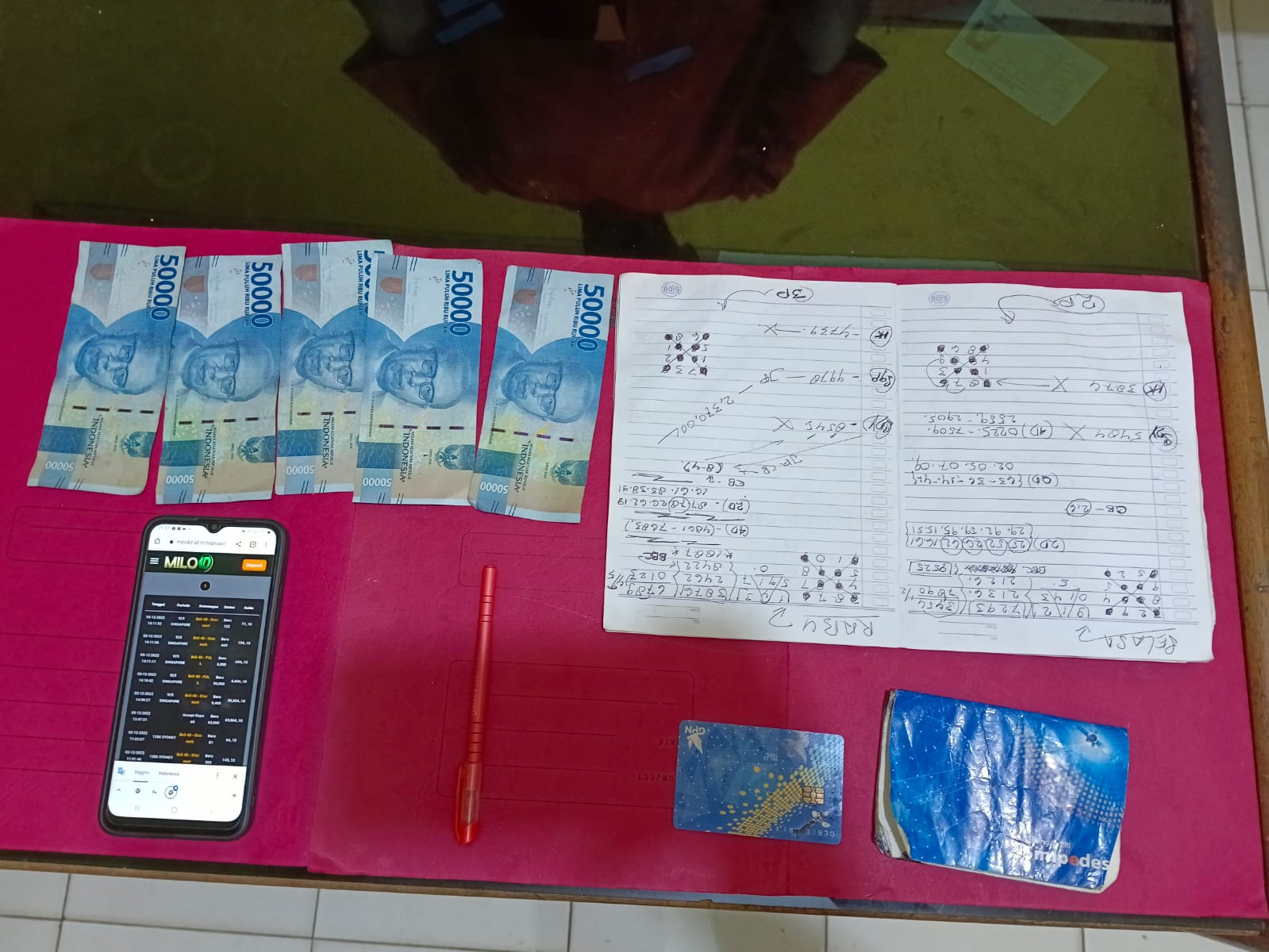 Kapolsek Kabun Ungkap Judi Togel Online Di Pasar