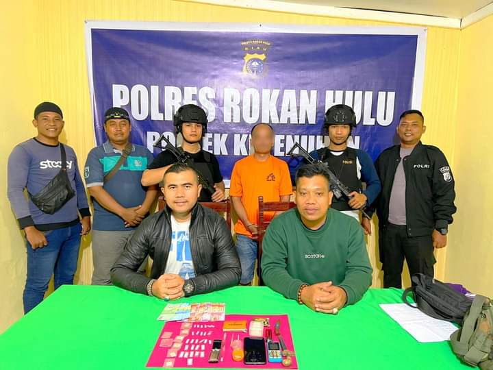 Sering Terjadi Transaksi Narkotika, Personil Polsek Kepenuhan Tangkap Pemilik Sabu 6, 49 Gram