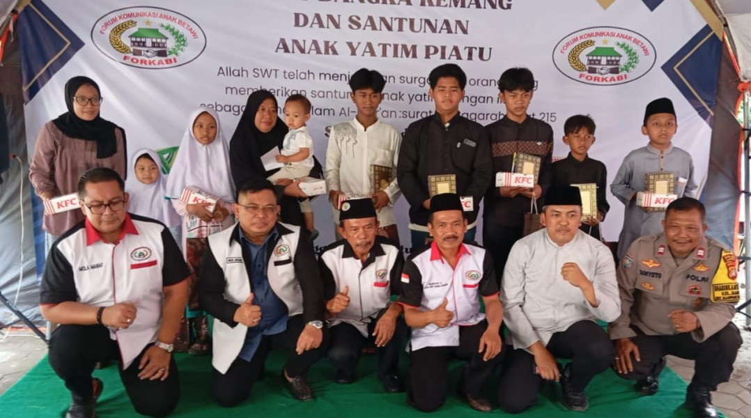 Milad Ke-23 FORKABI DPRt Bangka Kemang Santuni Anak-Anak Yatim Piatu