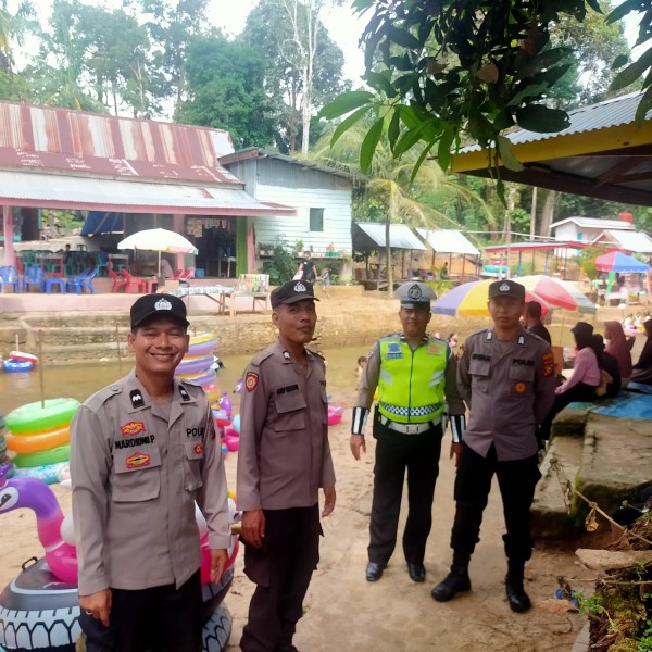 Ops Ketupat LK23, Pastikan Kondisi Aman Dan Nyaman Bagi Pengunjung, Liburan Idul Fitri Polres Rohul Gelar PAM Objek Wisata