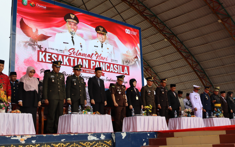 Kodim 0320 Dumai Ikut Sukseskan Upacara Hari Kesaktian Pancasila 2025 di Kota Dumai