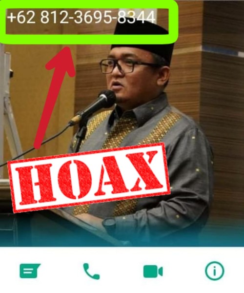 Nama dan Foto Sekda Rohul Digunakan Oknum Tak Bertanggung Jawab Untuk Penipuan