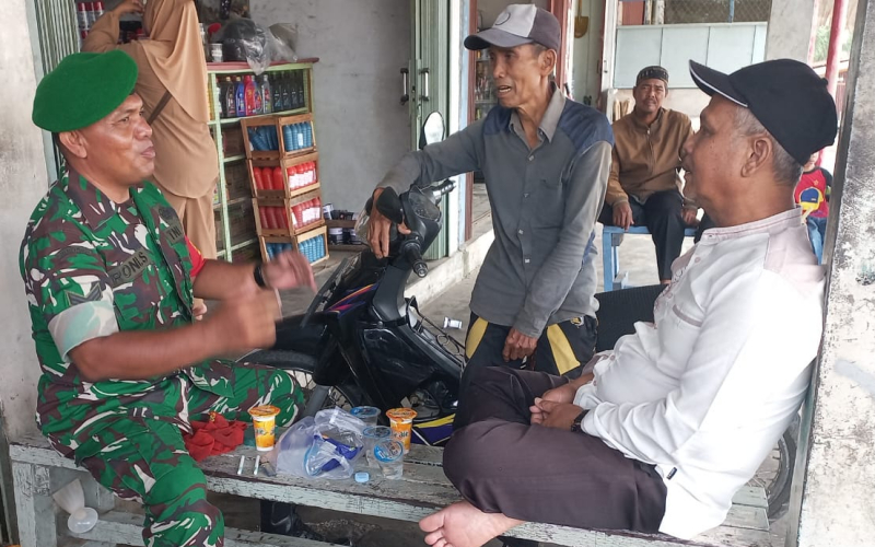 Koramil 02 Bukit Kapur Bersama Security PHR Patroli Pengamanan Jalur Pipa Minyak di Dumai