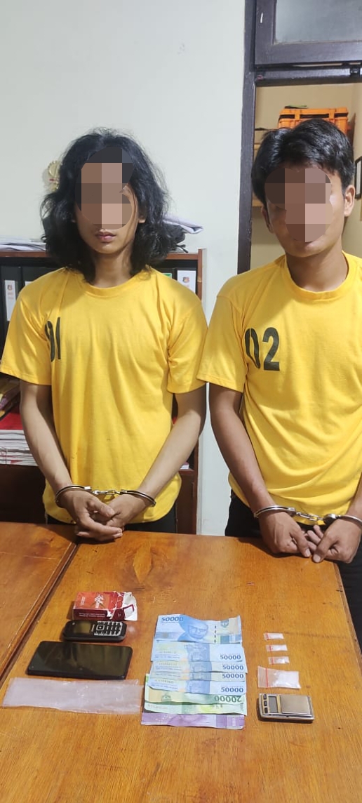 Dua Bersaudara Ini Diringkus Personil Polsek Tandun Dalam Kasus Narkoba Jenis Sabu