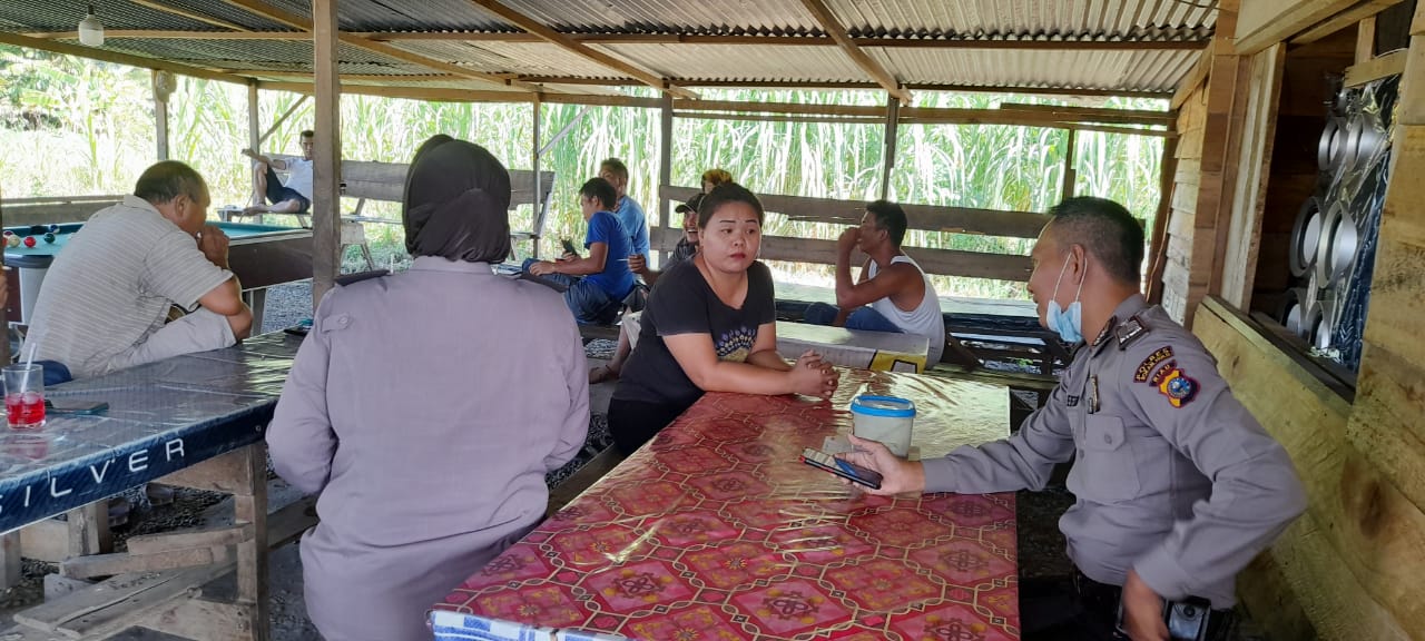 Penanggulangan Kejahatan Premanisme Dan Kejahatan Jalanan, Polres Rohul Sosialisasi Operasi Bina Kusuma Lancang Kuning 2022 Di Warung Bang Gondrong