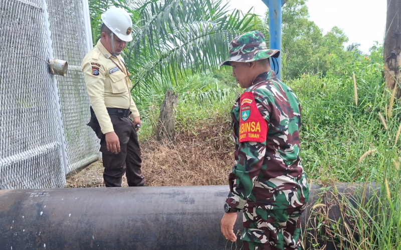 Koramil 01/Dumai dan Pertamina Hulu Rokan Patroli Amankan Jalur Pipa Minyak