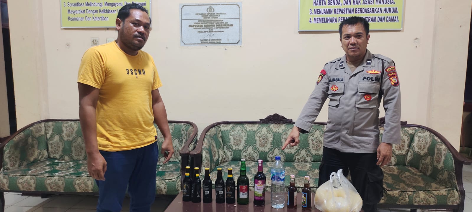 Kapolsek Tandun Operasi Kewilayahan Dengan Sandi 'Pekat Lancang Kuning 2022'