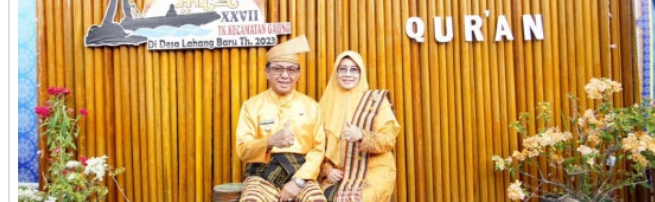 Bupati Inhil HM Wardan Lepas Pawai Ta'ruf Dan Resmikan Bazar MTQ Ke-27 Tingkat Kecamatan Gaung Tahun 2023