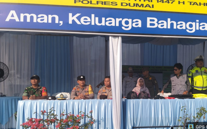 Pengamanan Pos Terpadu Tol Dumai–Pekanbaru di Idul Fitri Berjalan Optimal