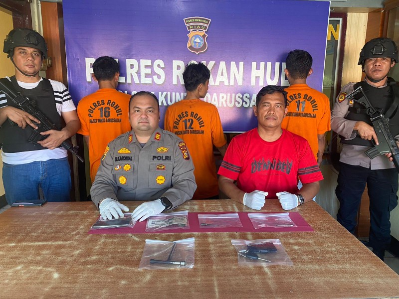 Tak Sampai 24 Jam, Pelaku Pencurian Mobil Di Kota Lama, Keok Pada Tim Gabungan Polres Rohul