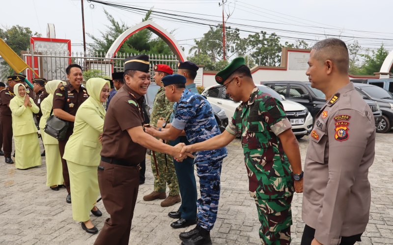 Kodim 0320 Dumai Hadiri Ramah Tamah Kajati Riau Bersama Forkopimda, Perkuat Sinergitas Daerah