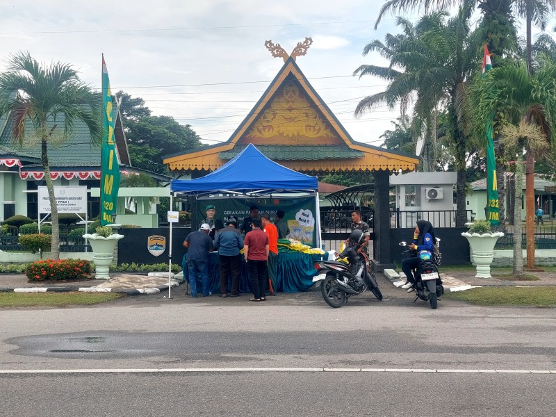 Kodim 0320 Dumai Kembali Pastikan Ketersediaan Bahan Pokok Lewat Gerakan Pangan Murah