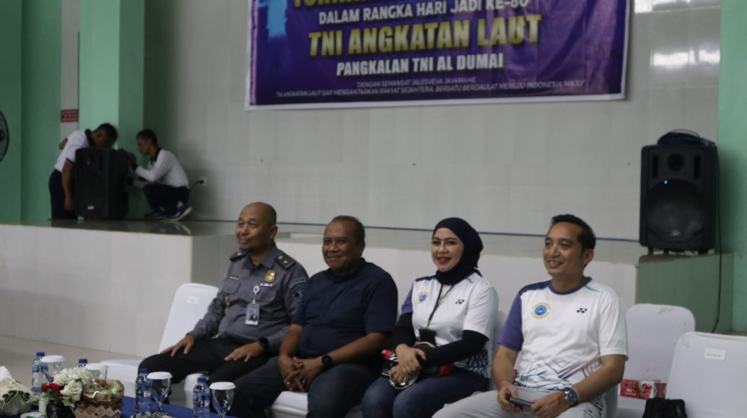 HUT TNI AL, Pelindo Dumai Tegaskan Komitmen Kebersamaan Lewat Turnamen Badminton