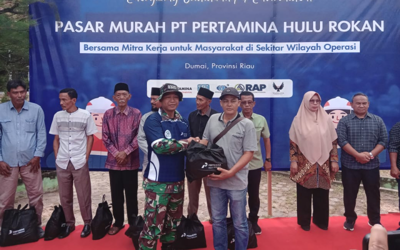 TNI–PHR Bersinergi Gelar Pasar Murah, Babinsa: Kegiatan Ini Sangat Membantu Masyarakat