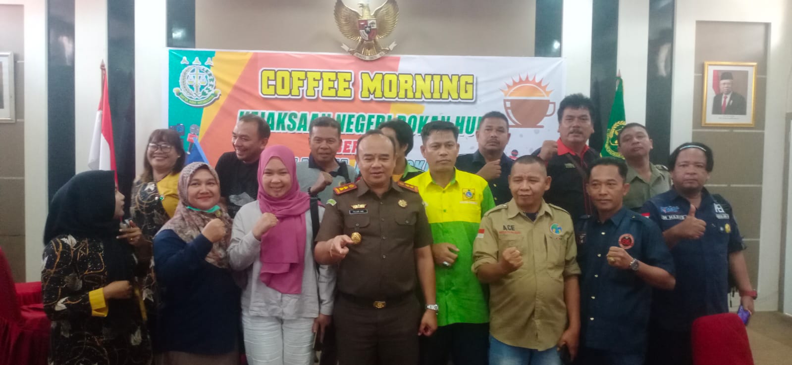 Puluhan Insan Pers Coffe Morning Bersama Kejari Rohul di Pasir Pangaraian