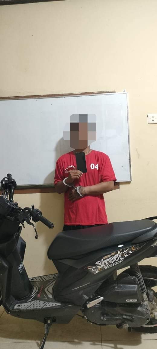 Curi Sepeda Motor, Pria Pengangguran Ini Ditangkap Unit Reskrim Polsek Ujungbatu Di Ngaso