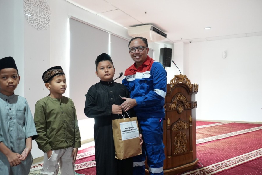 Ukir Senyum Anak-anak Yatim dan Dhuafa, BAZMA Pertamina Dumai Salurkan Bantuan