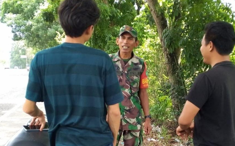 Koramil 01 Bersama PT Pertamina Perkuat Patroli Jalur Pipa Minyak di Bukit Kapur