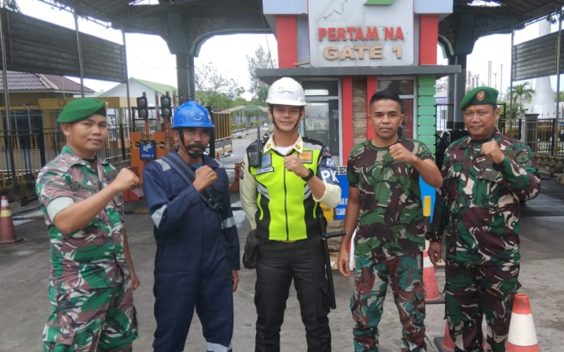 Kodim 0320 Dumai Gelar Patroli Malam Bersama Komduk dan Komcad di PT KPI RU II Dumai