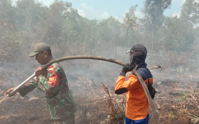 Karhutla di Mundam Dumai, Tim Gabungan Fokus Pendinginan Lahan Gambut