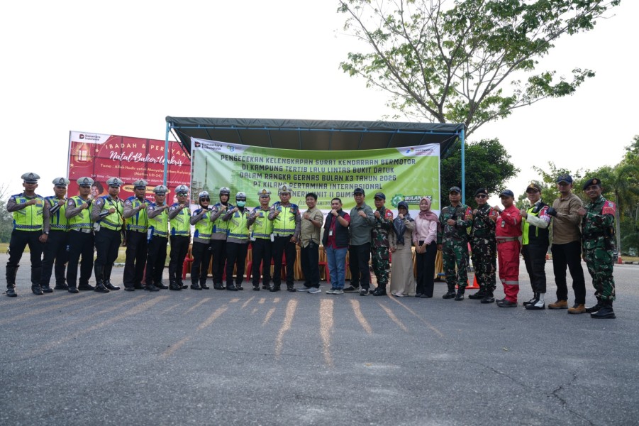 Kilang Pertamina Dumai dan Polres Kolaborasi Razia Gabungan di Kawasan Perumahan Bukit Datuk