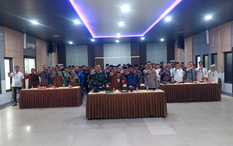 Kodim Dumai Hadiri Deklarasi Damai, Tekankan Pentingnya Persatuan Jaga Kamtibmas