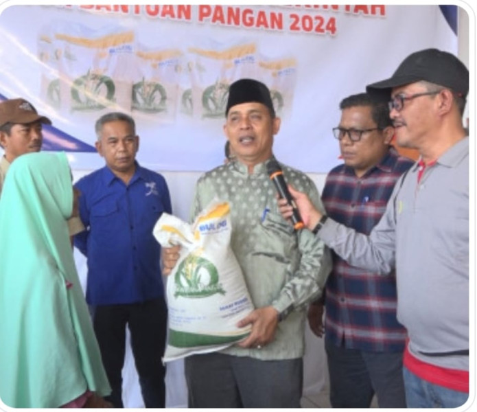 Pj Bupati Inhil Herman : Sebanyak 32.370 KPM Telah Kita Salurkan Bantuan Pangan Cadangan Beras Pemerintah (CBP) Tahun 2024