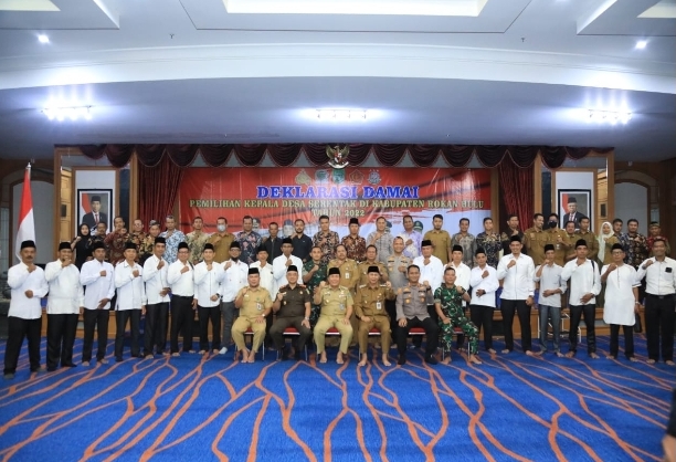 Pilkades Serentak Kabupaten Rohul Tahun 2022 Timbulkan Deklarasi Damai