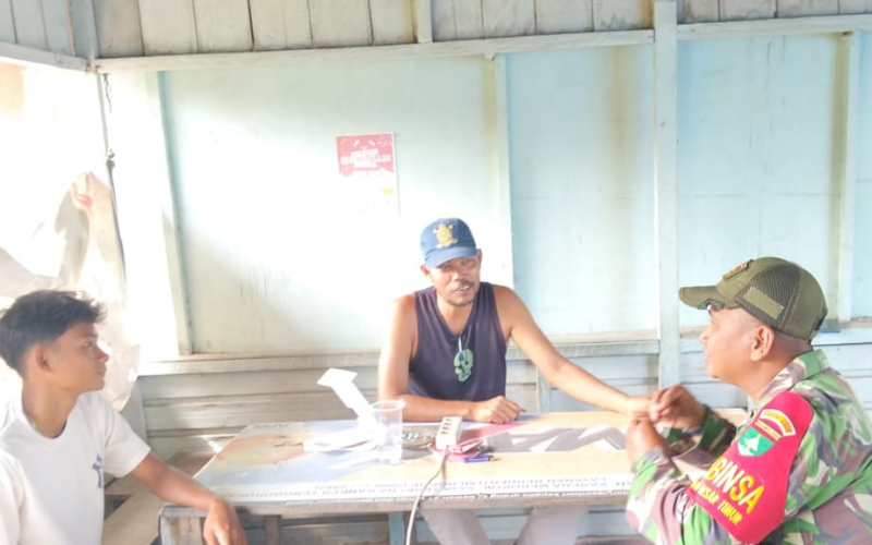 Amankan Objek Vital Nasional, Babinsa Koramil 02 BK Laksanakan Patroli Jalur Pipa