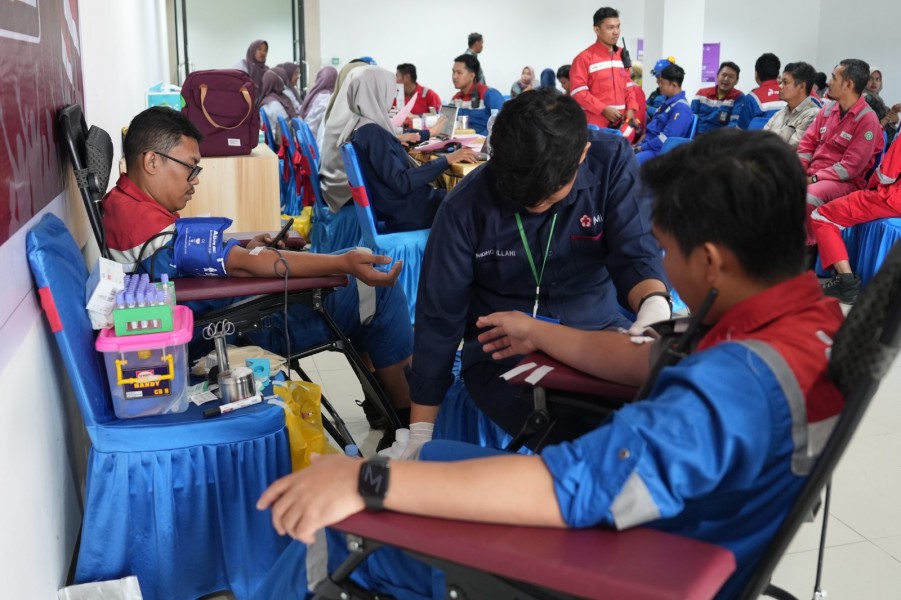 Sambut HUT RI Ke-80, PT KPI Unit Dumai Kumpulkan 600 Kantong Darah untuk Masyarakat