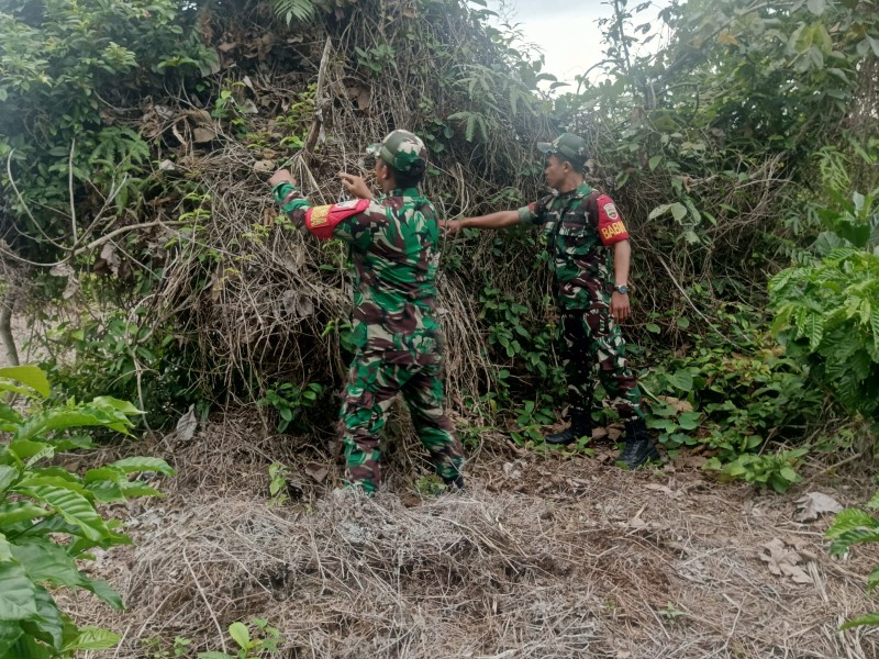 Cegah Karhutla, Babinsa Pratu Hutagalung Ajak Warga Peduli Lingkungan