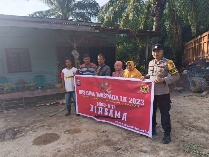 Dinilai Efektif Cegah Faham Radikalisme, Bhabinkantibmas Polsek Bonaidarussalam Rutin Giat OBWLK-2023