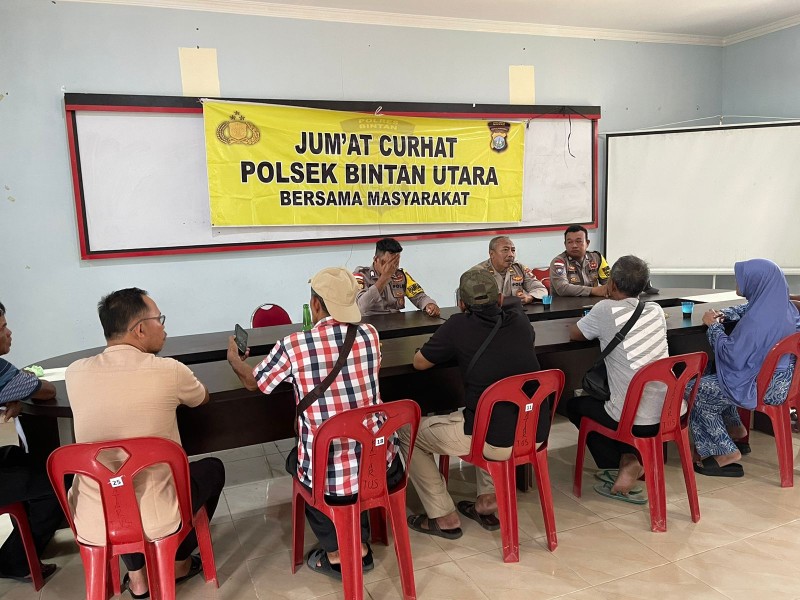 Jumat Curhat Polres Bintan Terus Tampung Keluhan dan Aspirasi Masyarakat