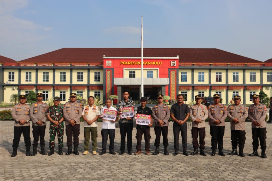 Tingkatkan Harkamtibmas Swakarsa, Polres Rohul Gelar Apel Kasat Kamling
